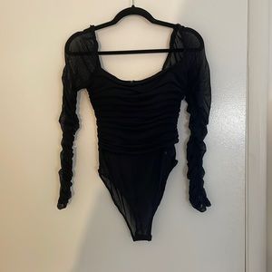 Hello Molly Black Bodysuit